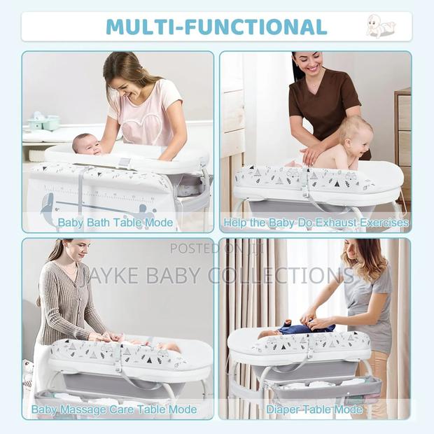 2-in-1 Baby Bathtub Changing Table With Thermometer - thumbnail 7