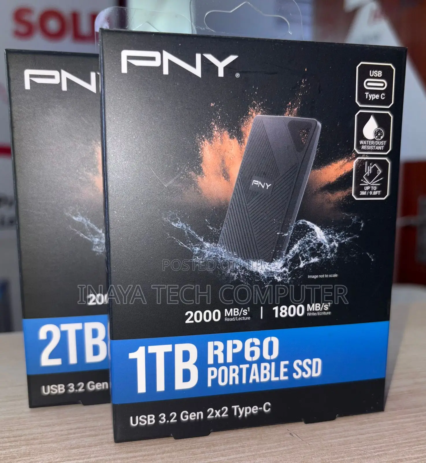 Pny Rp60 Usb 3.2 Gen 2x2 Type-C Portable SSD