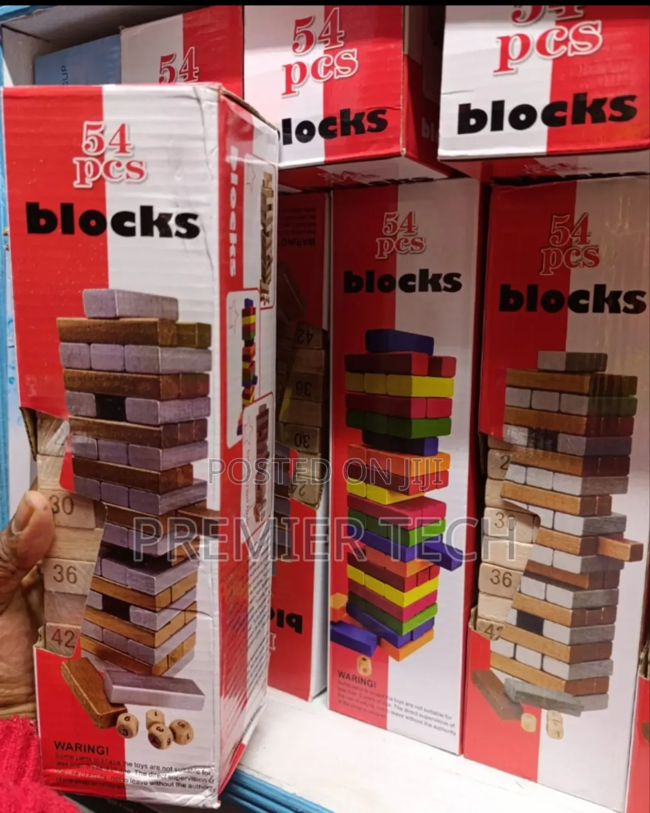 54 PCS Jenga Blocks