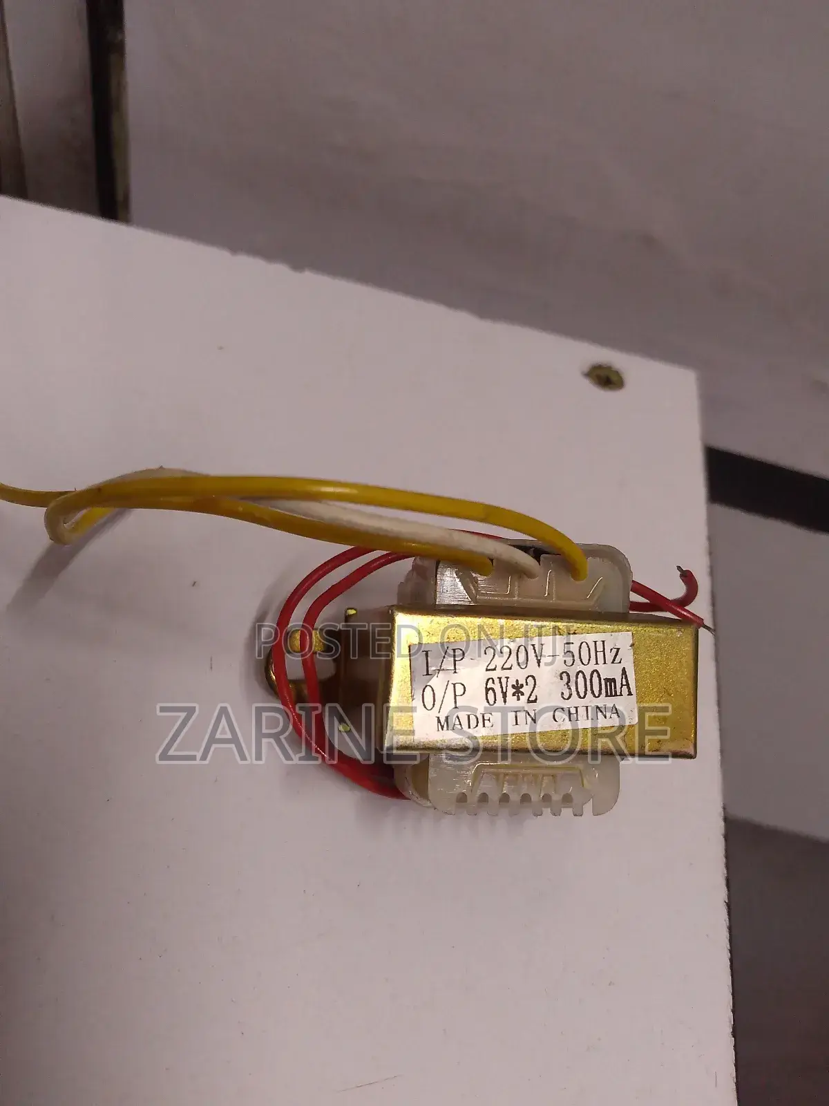 Transformer Input 220v 50hz Output 6v*2 300ma