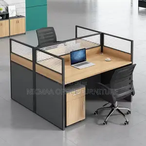 Office Desk: 2-Way Modern Workstation With Grommets