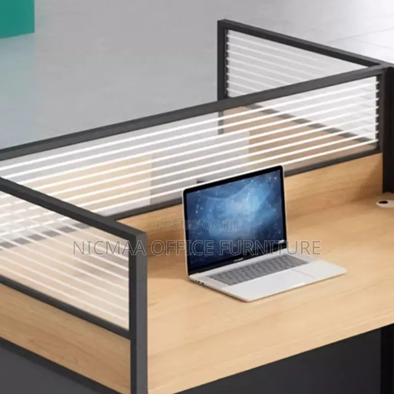 Office Desk: 2-Way Modern Workstation With Grommets