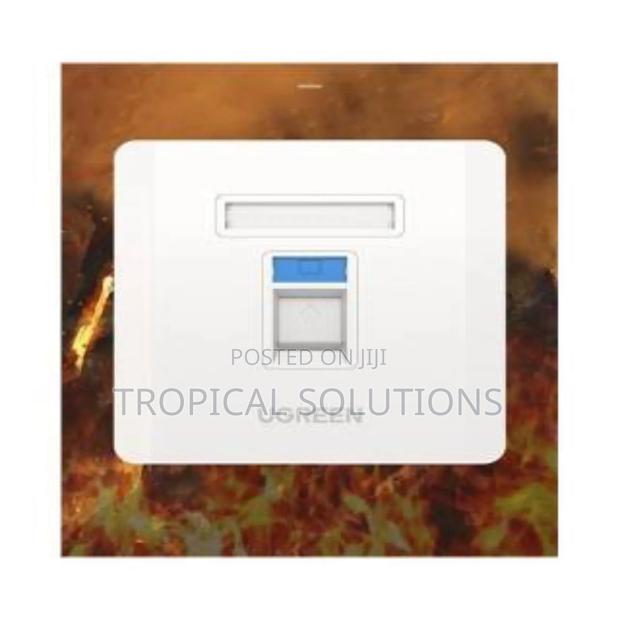 Ugreen Single Port Wall Plate White - thumbnail 2
