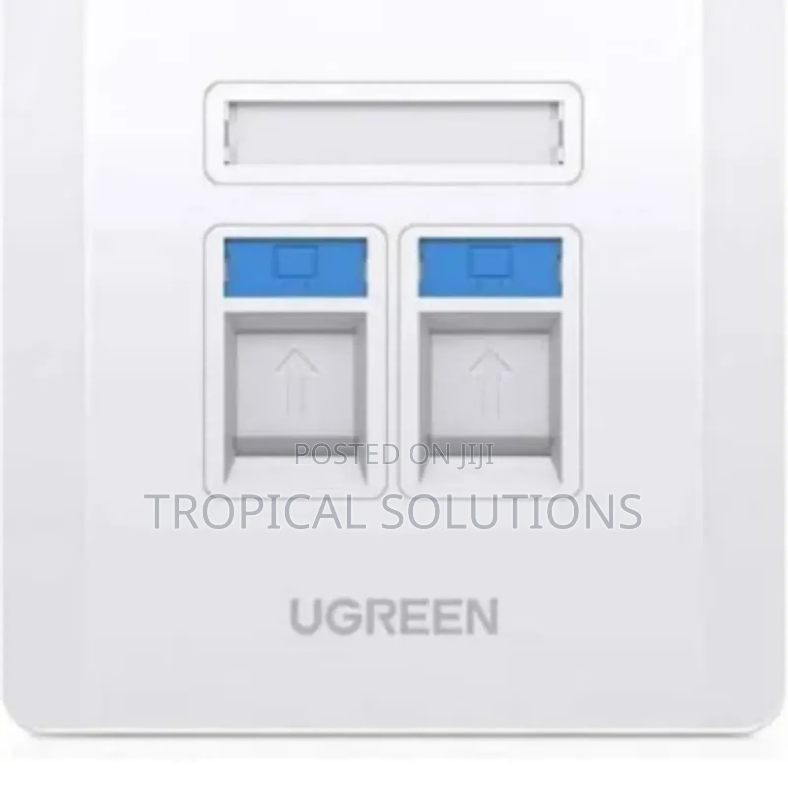 Ugreen Dual Port Wall Plate White