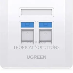 Ugreen Dual Port Wall Plate White