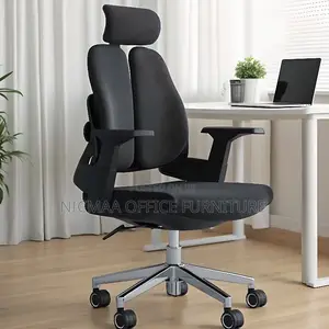 Office Seat: Dual Orthopedic With Headrest Seat