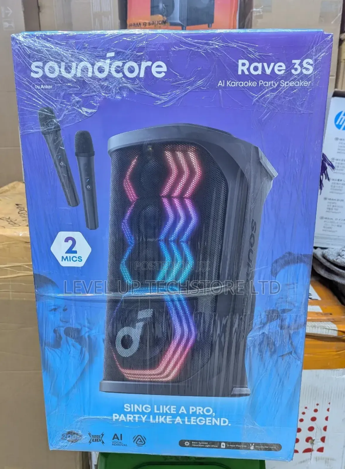 Soundcore Rave 3s Ai Party Speaker With 2 Wireless Microphone