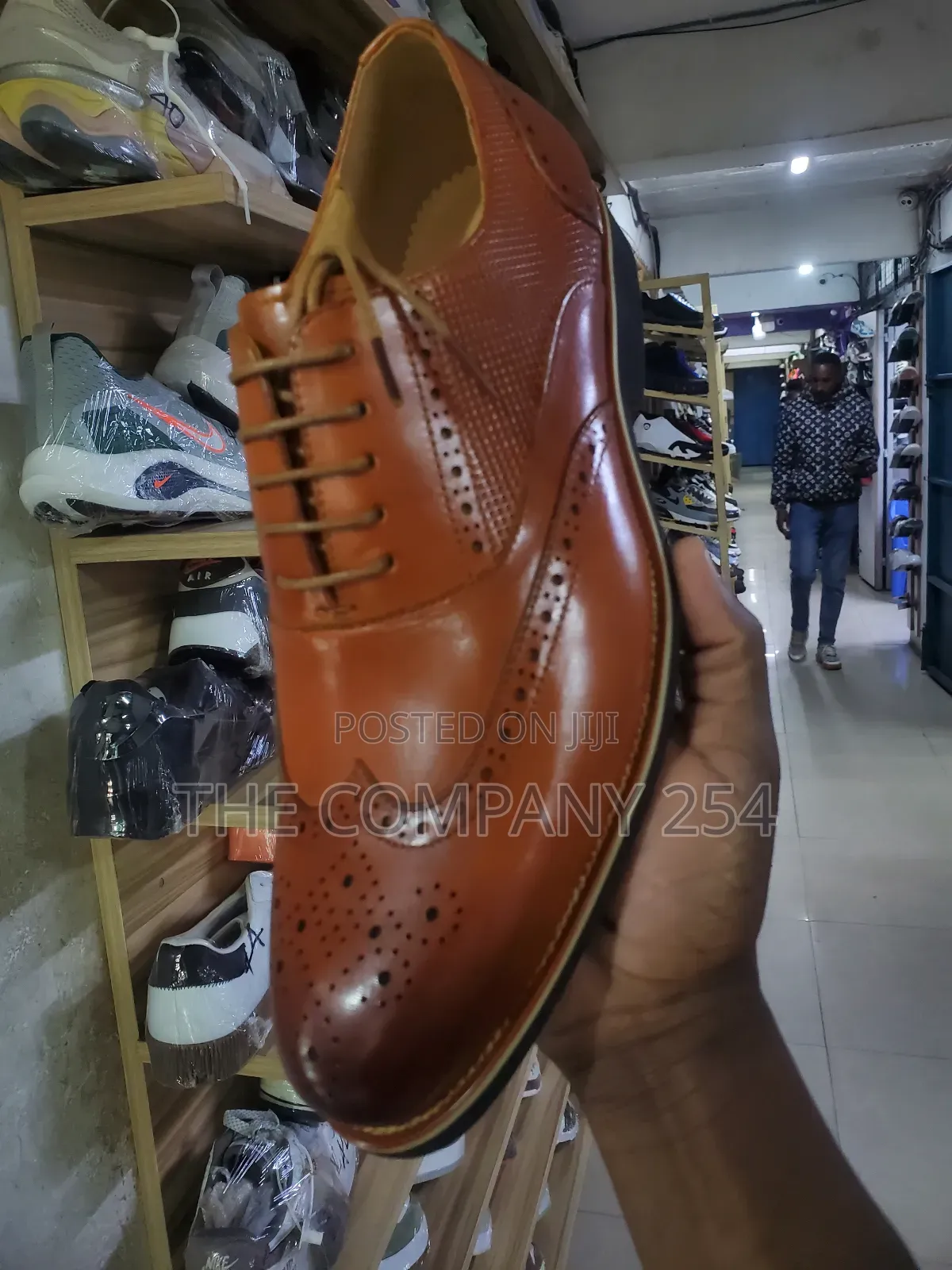 Quality Leather Oxford Official Rubber Sole Business Laced Shoes
