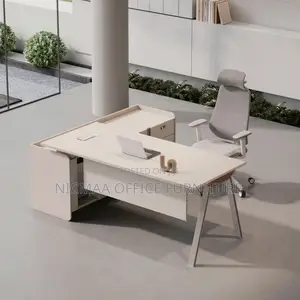 Office Desk: 1.6m Advanced Modern L-Shaped Desk