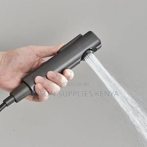 Black Arabic Shower Bidet Spray With Black Flex Pipe Bathroom Sprayer - thumbnail 2