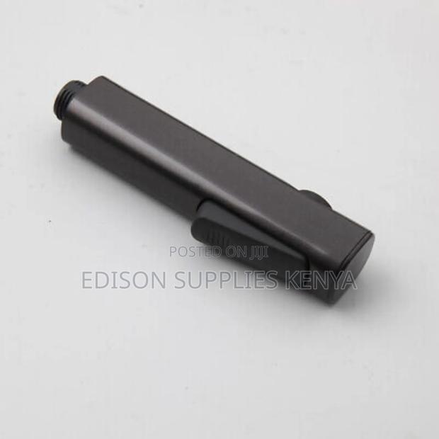 Black Arabic Shower Bidet Spray With Black Flex Pipe Bathroom Sprayer - thumbnail 3