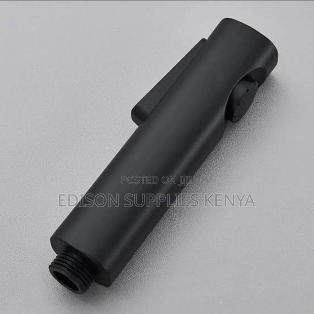 Black Arabic Shower Bidet Spray With Black Flex Pipe Bathroom Sprayer - thumbnail 5