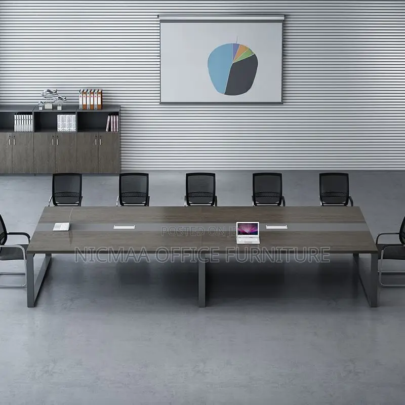 Office Table: 3m Advanced Boardroom Table Metallic Frame