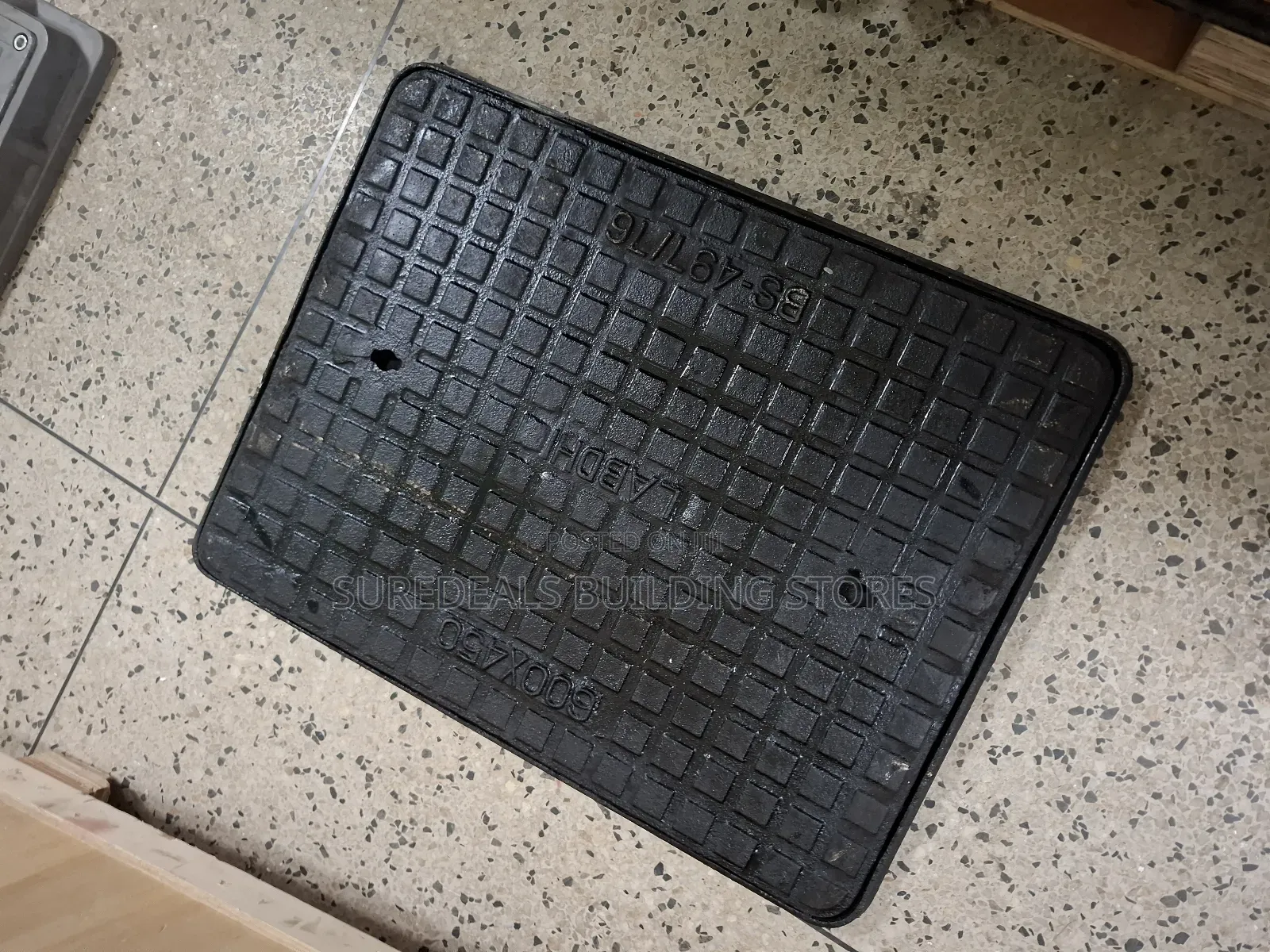 24 Inches by 18 Inches Cast Iron Manhole Cover.