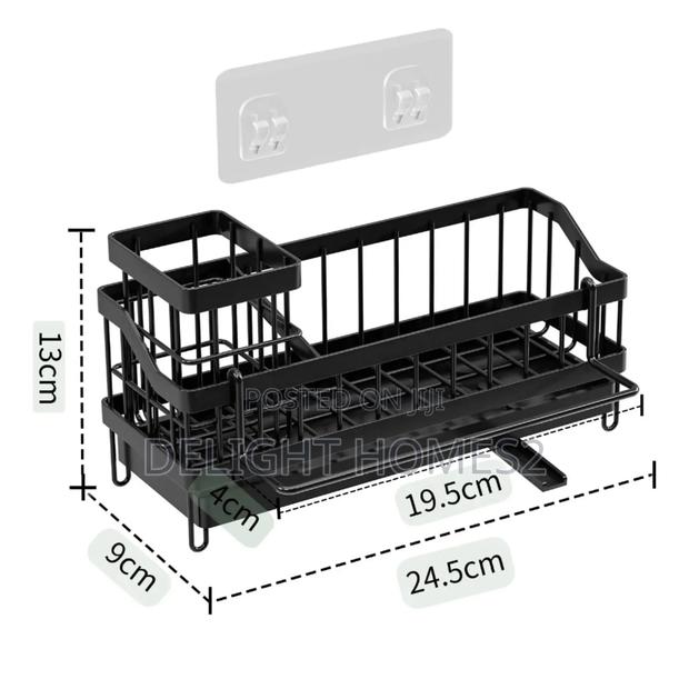 Sink Caddy With Water Draining Tray_ele - thumbnail 2