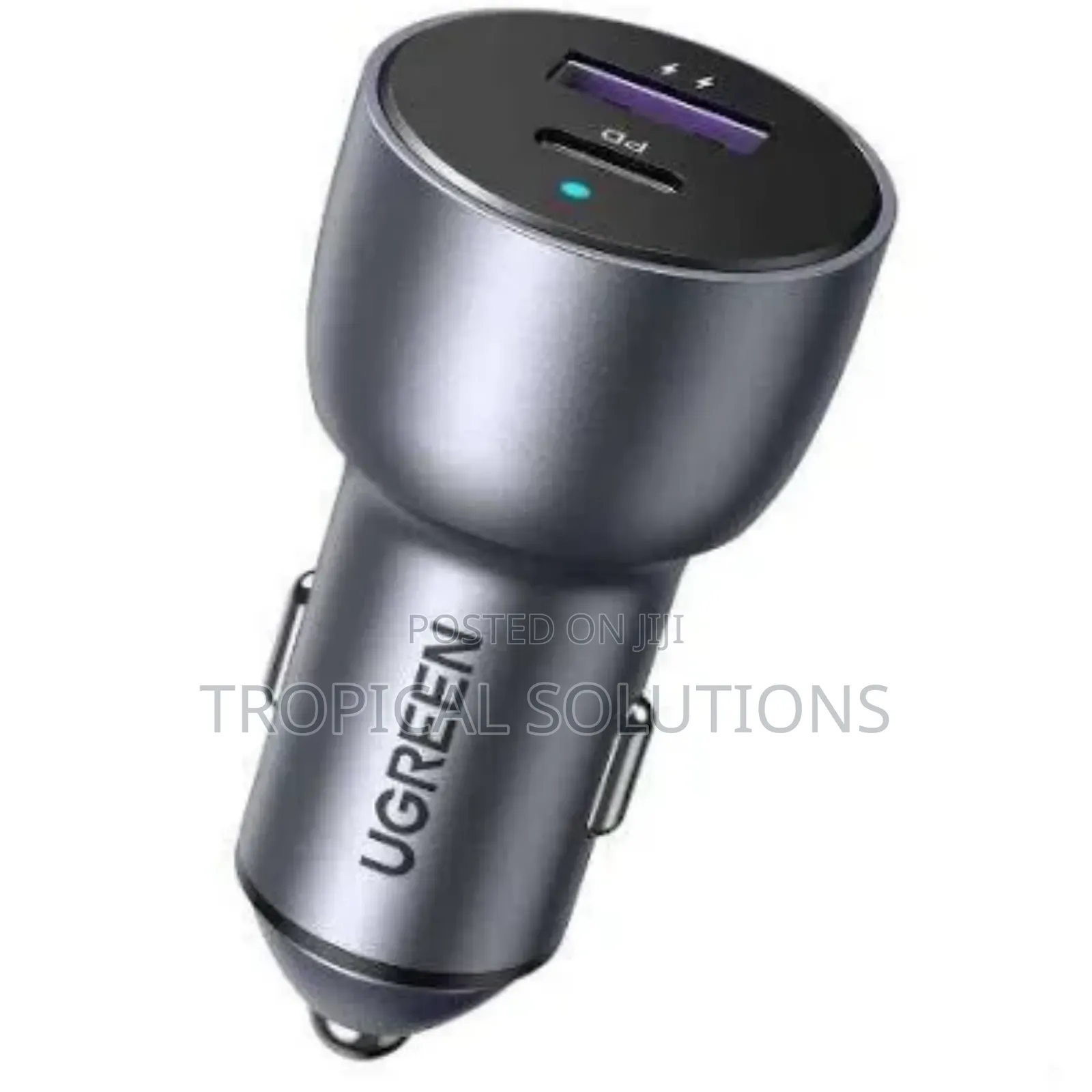Ugreen 63w 2-Port Fast Car Charger Ec701