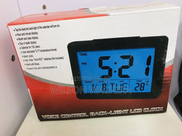 Digital Led Bedside Clock - main view