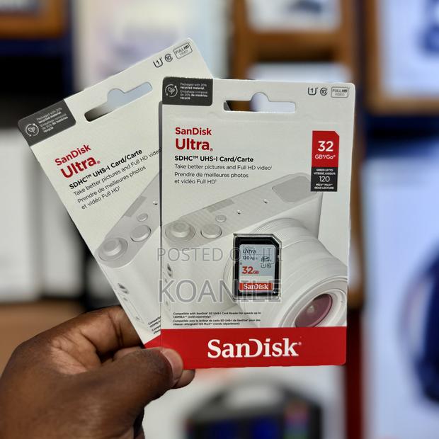 Sandisk 32gb Ultra SDHC Uhs-I Memory Card
