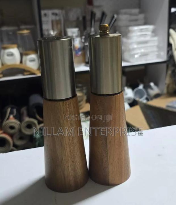 Luxury Kitchen Pepper Salt Grinder 2pcs Set - thumbnail 2