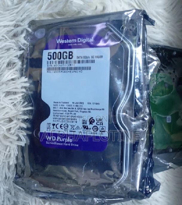 Western Digital Quality 500gb 3.5" Sata Purple 24/7 Surveillance HDD