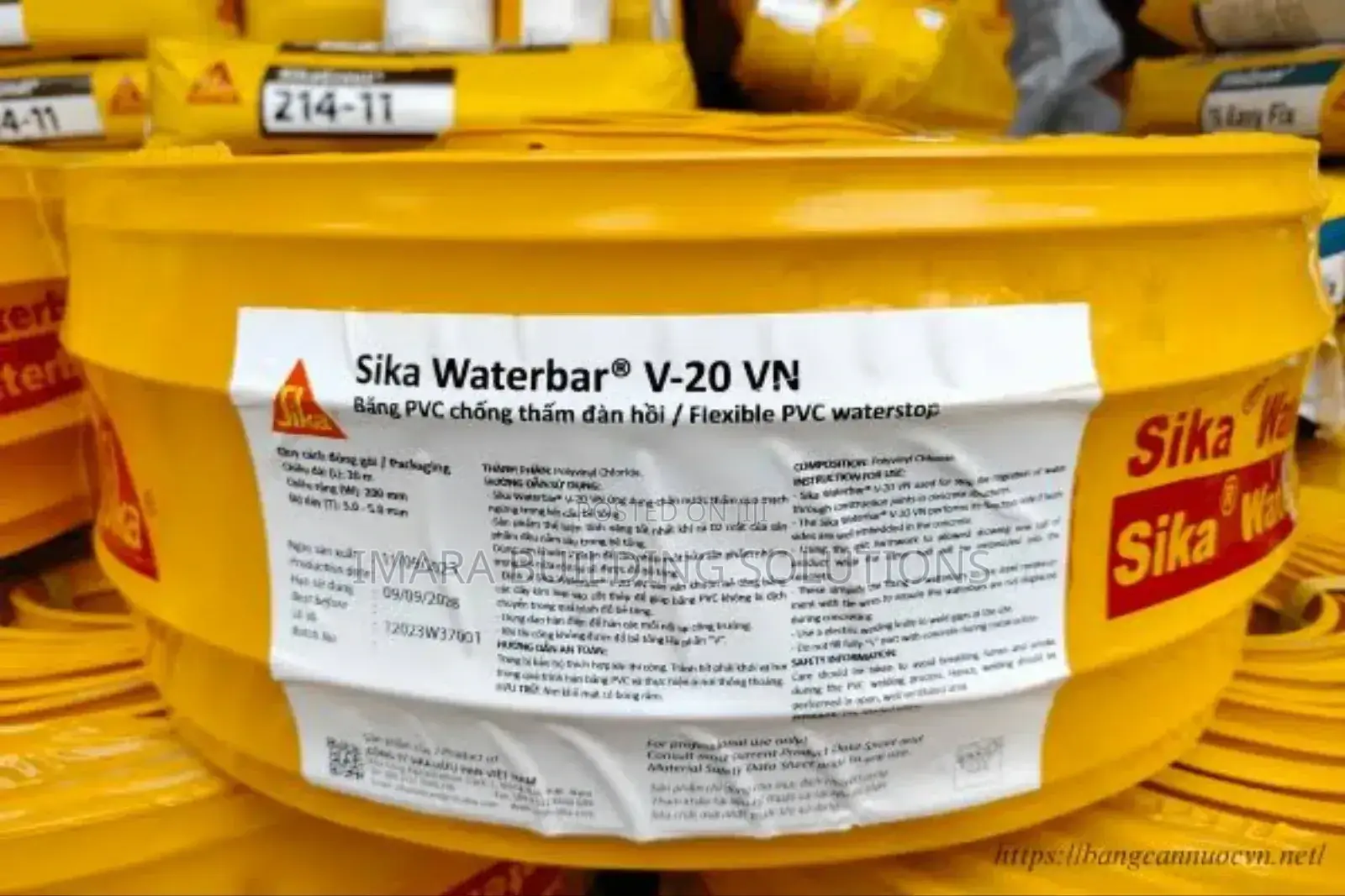 Flexible Water Bar V15 30m – Leak-Proof Concrete Joint Strip