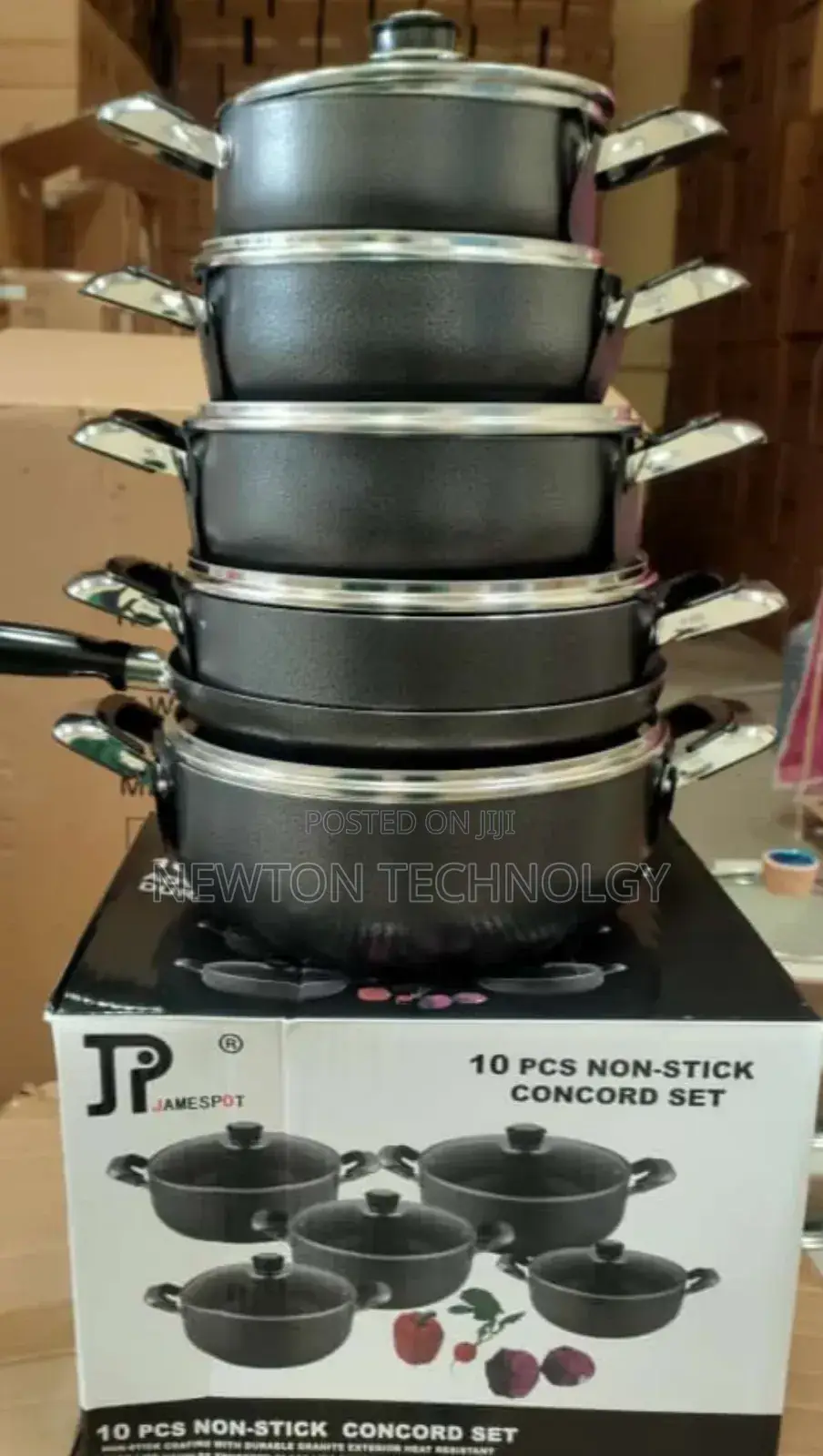 10 Pieces Heavy Duty Jp Non Stick Cookware Set