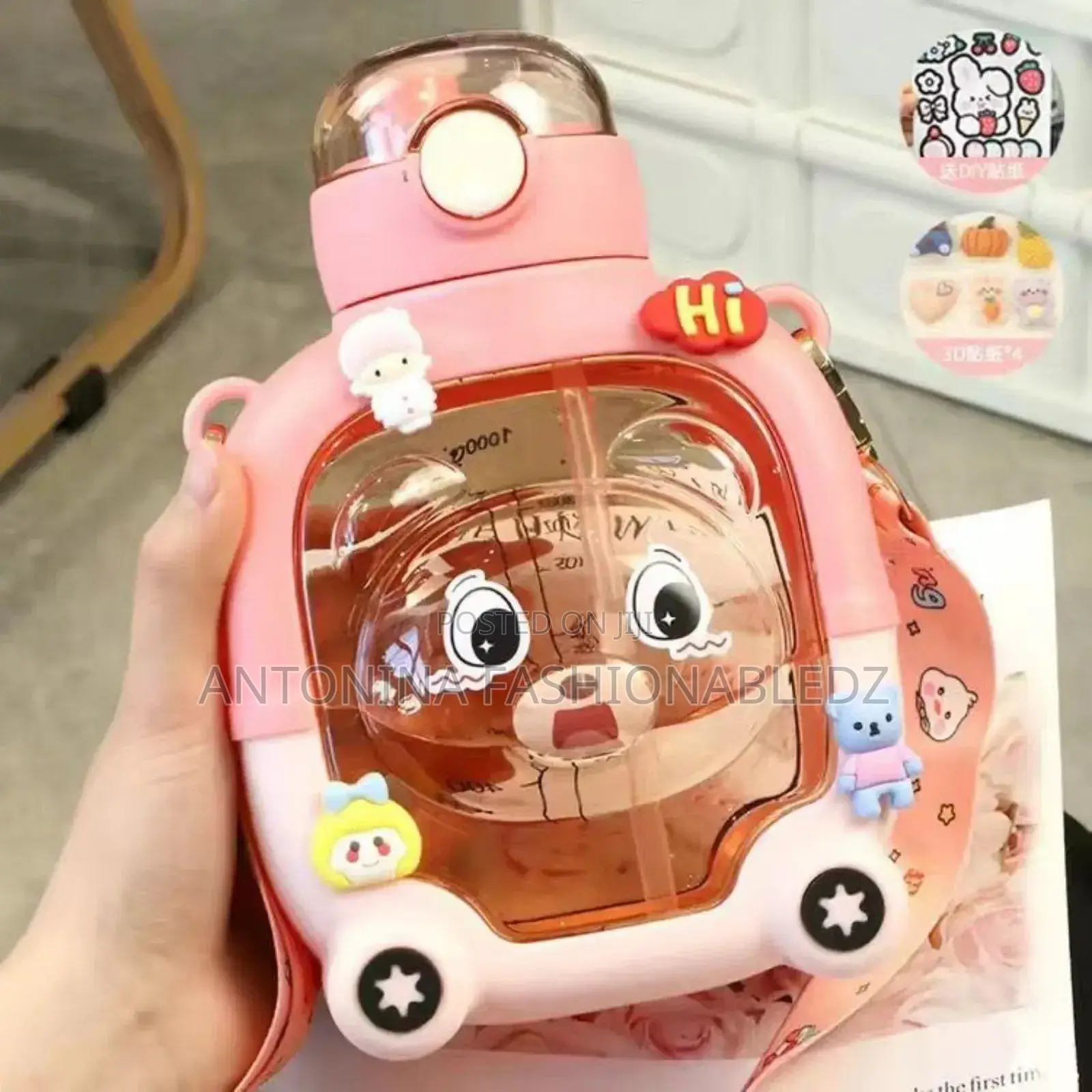 Kids Water Bottle With a Teddy Bear Design
