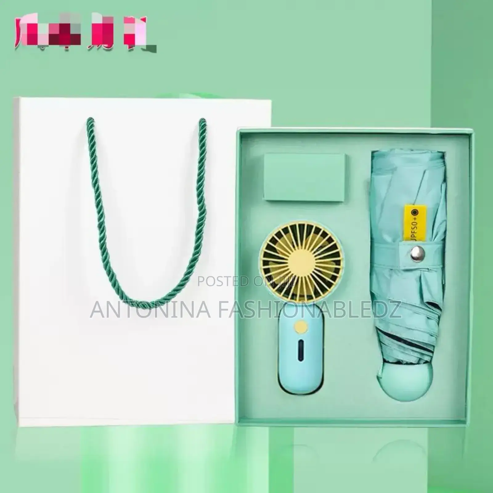 Umbrella and a Fan Gift Set