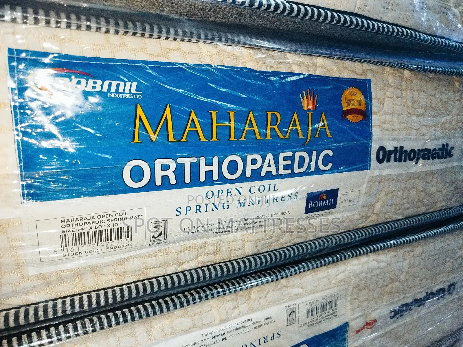 Orthopedic Spring Mattresses 5by6 8" 10" and 12" Thick + Free Delivery