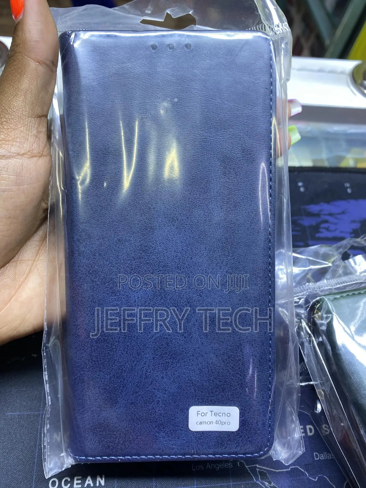 Shanti Leather Phone Wallet Tecno Camon 40 Pro With Card Slots