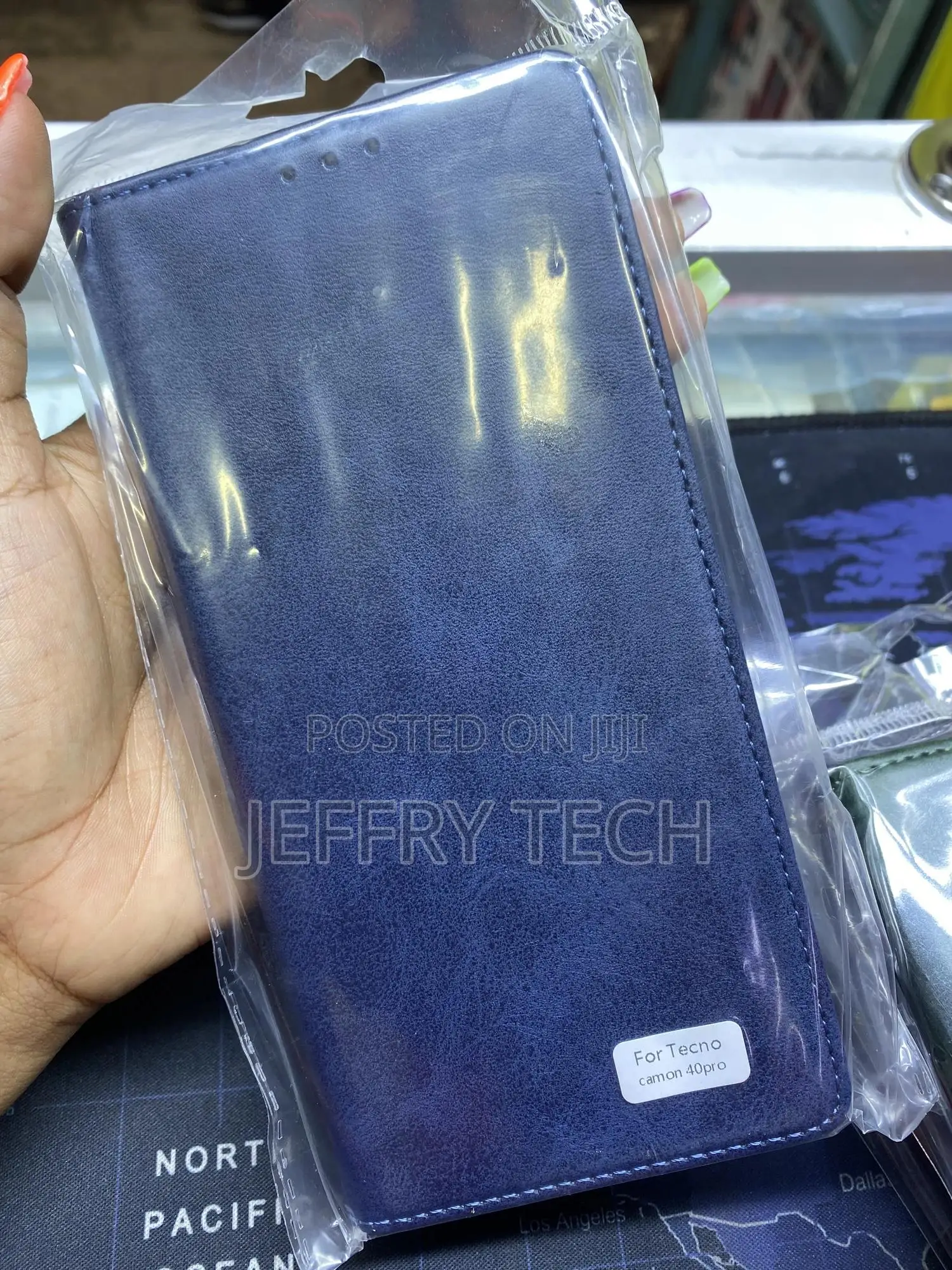 Shanti Leather Phone Wallet Tecno Camon 40 Pro With Card Slots