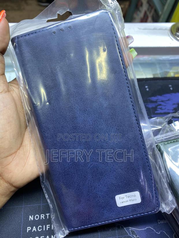 Shanti Leather Phone Wallet Tecno Camon 40 Pro With Card Slots - thumbnail 3