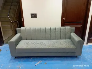 3 Seater Grey Sofa - Pay on Delivery