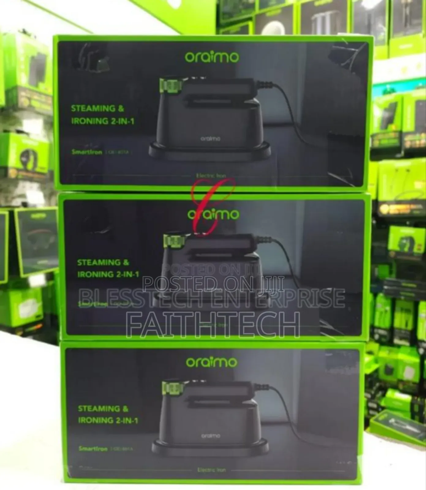 Oraimo Smart Iron Oei-801a 1740w Steaming Ironing 2-in-1electric