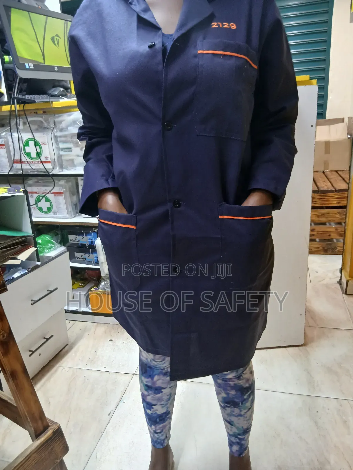 Navy Branded Coats