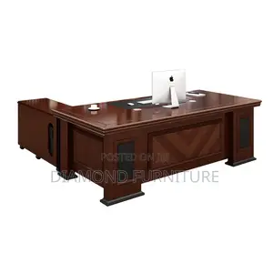 Office Desk; 1.6m L-Shaped Modern Work Desk