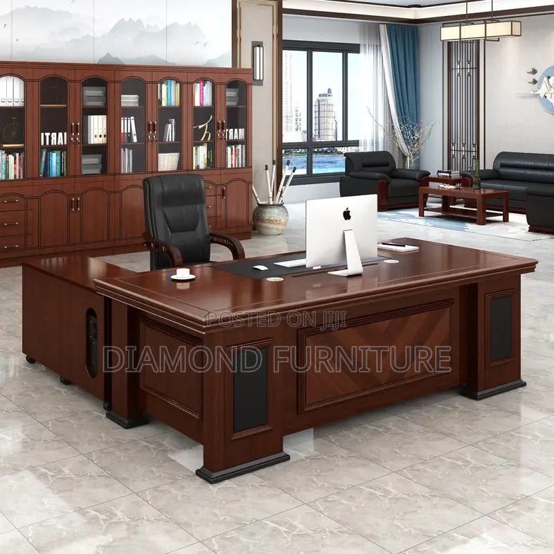 Office Desk; 1.6m L-Shaped Modern Work Desk