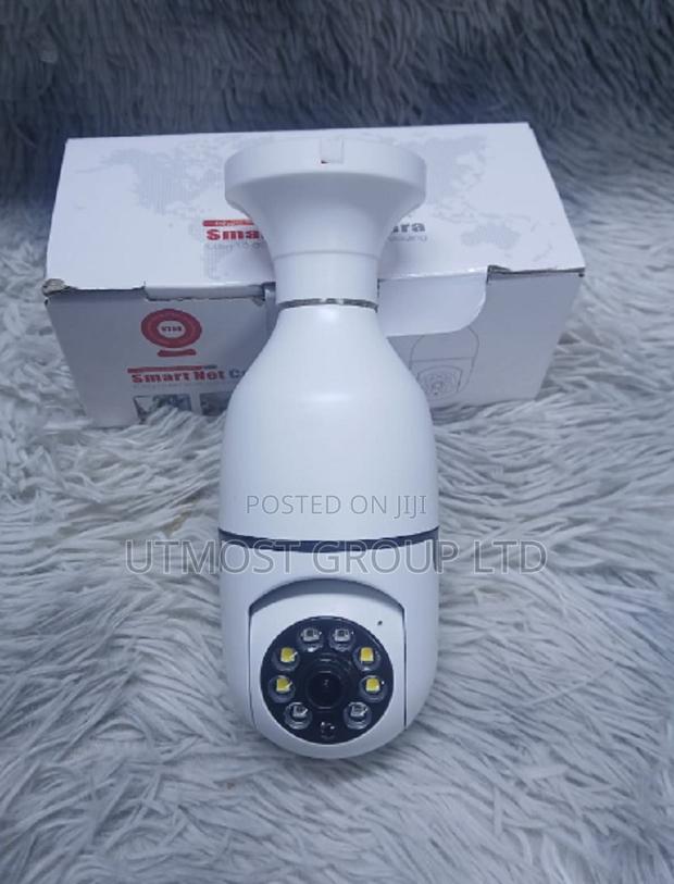 Wireless CCTV Bulb Camera – V380 Pro E27 PTZ in E27 Socket Lamp Holder - main view