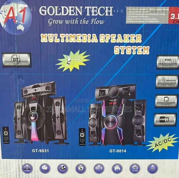 Immersive 3.1 Channel Surround Sound Experience Golden Tech