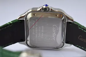 Cartier Santos De Cartier Green Alligator Straps