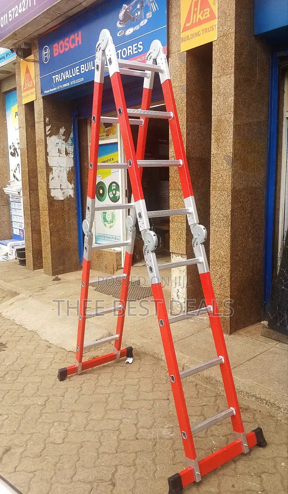 Fibreglass Extension Multi-Folding Ladder 4×4