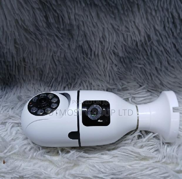 Double Lens PTZ Bulb Wifi Camera – Dptzbw03 Supports Voice Intercom