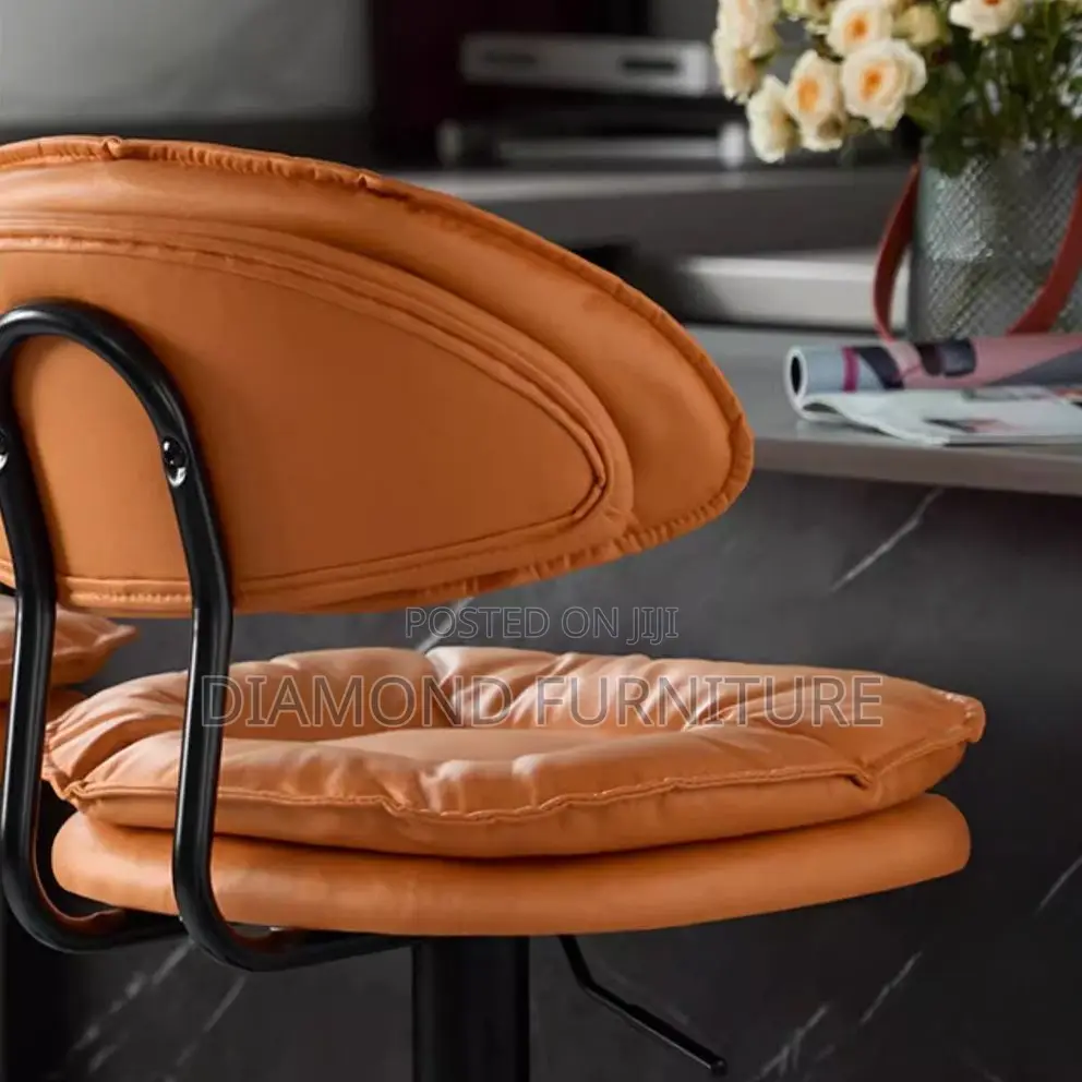 Bar Stool; Swivel Leather Bar Stools