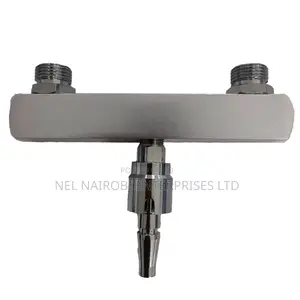 Flowmeter Dual Oxygen, Wall Probe & Regulator Aluminium Top