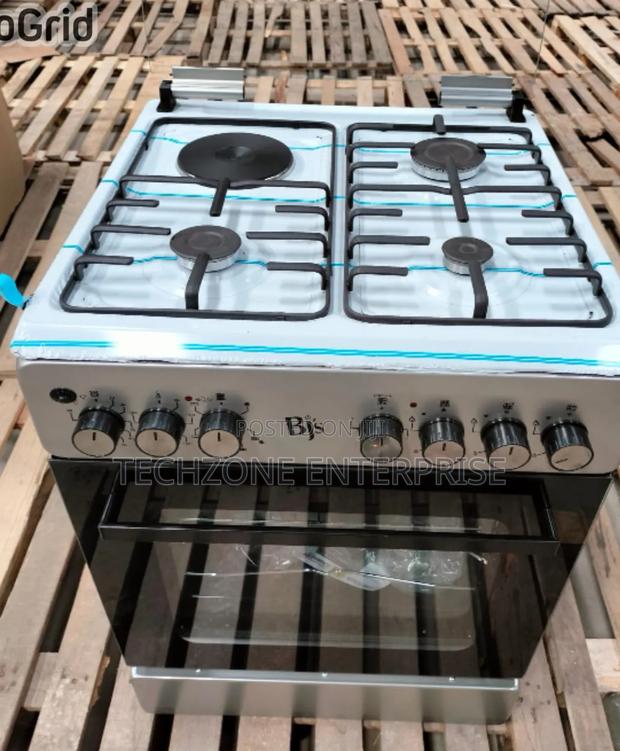 Elegance Enox Silver 60*60 BJS 3g+1e Standing Cooker Auto Ignition - main view