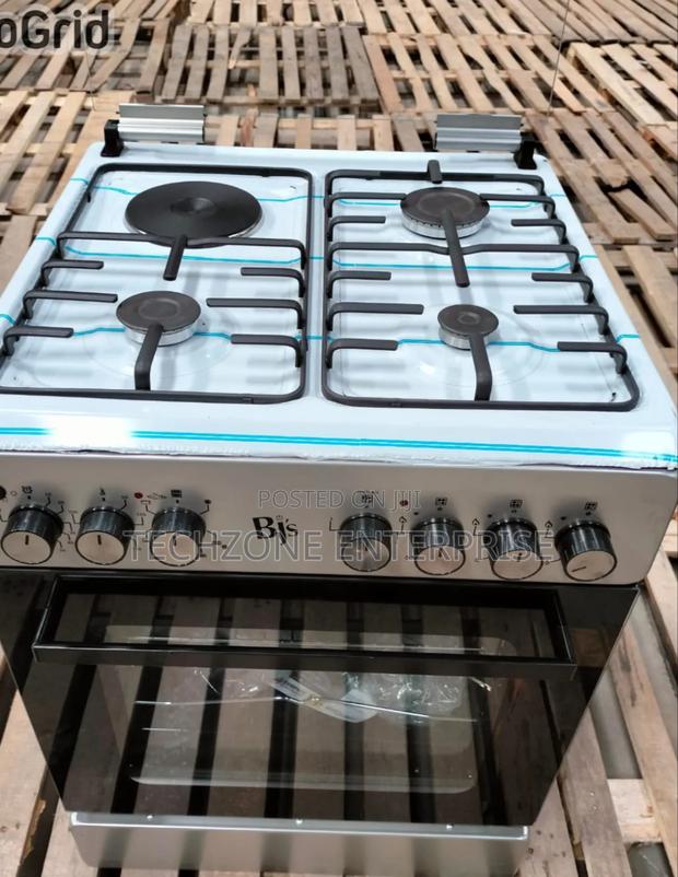 Elegance Sleek Enox Silver 60*60 BJS 3+1 Standing Cooker 