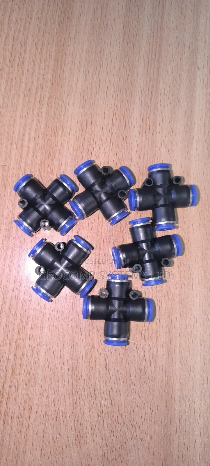 Pneumatic Cross Tee 10mm