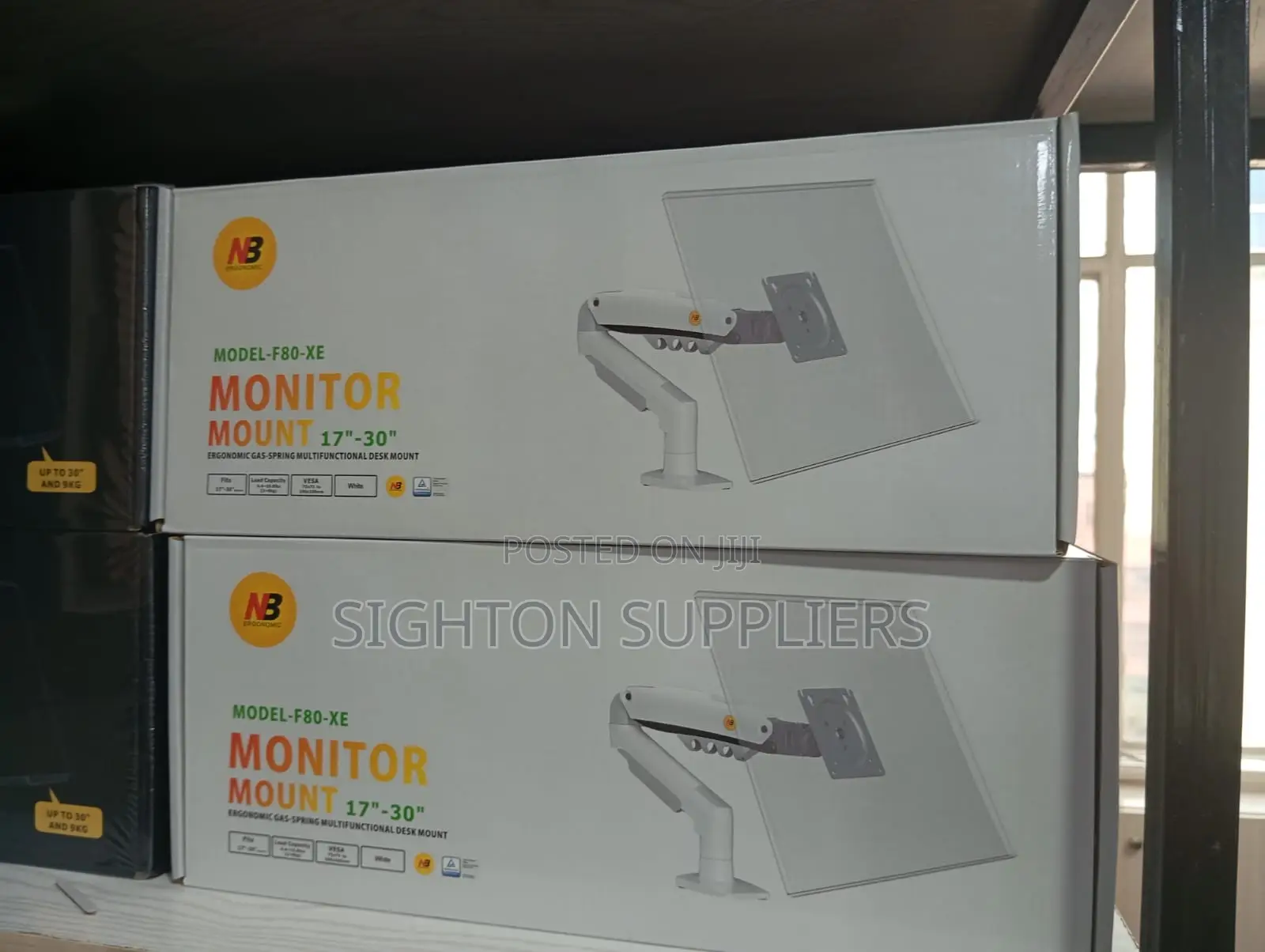 Monitor Arm 17′′ to 30′′ White