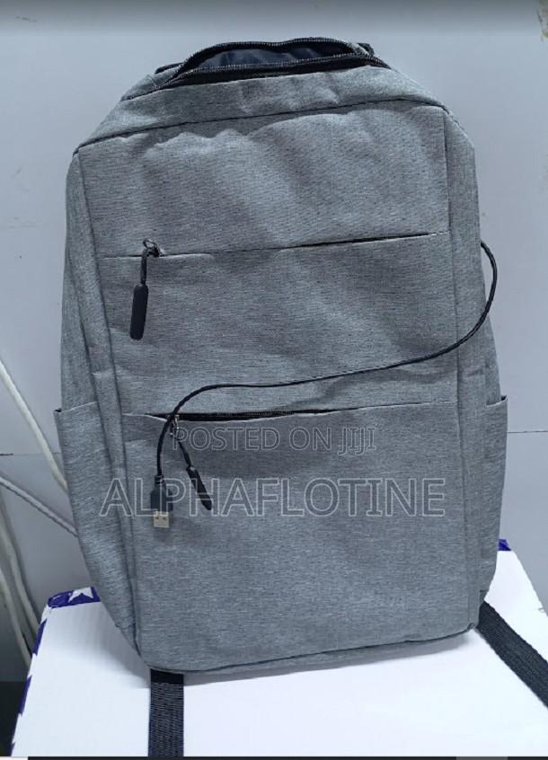 Gray Universal Backpack Bag /Usb Cable - main view