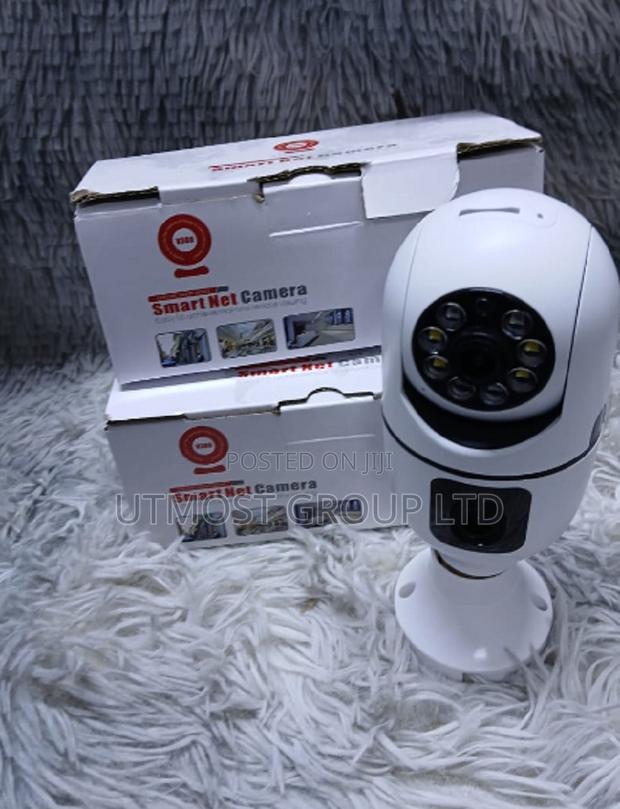 PTZ Wireless Wi-Fi Dual Lens CCTV Bulb Security Camera